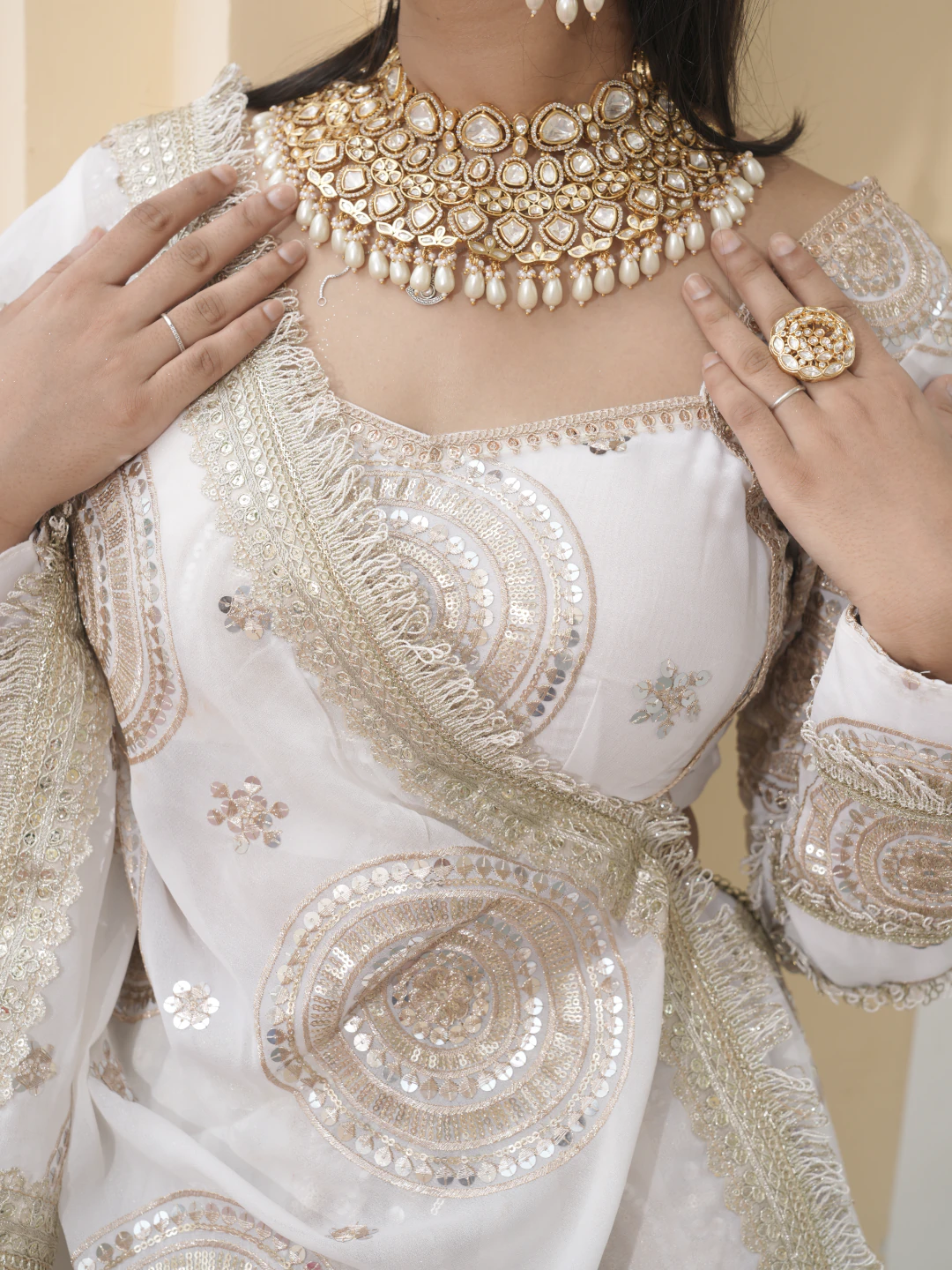 White Baby Pearl Set