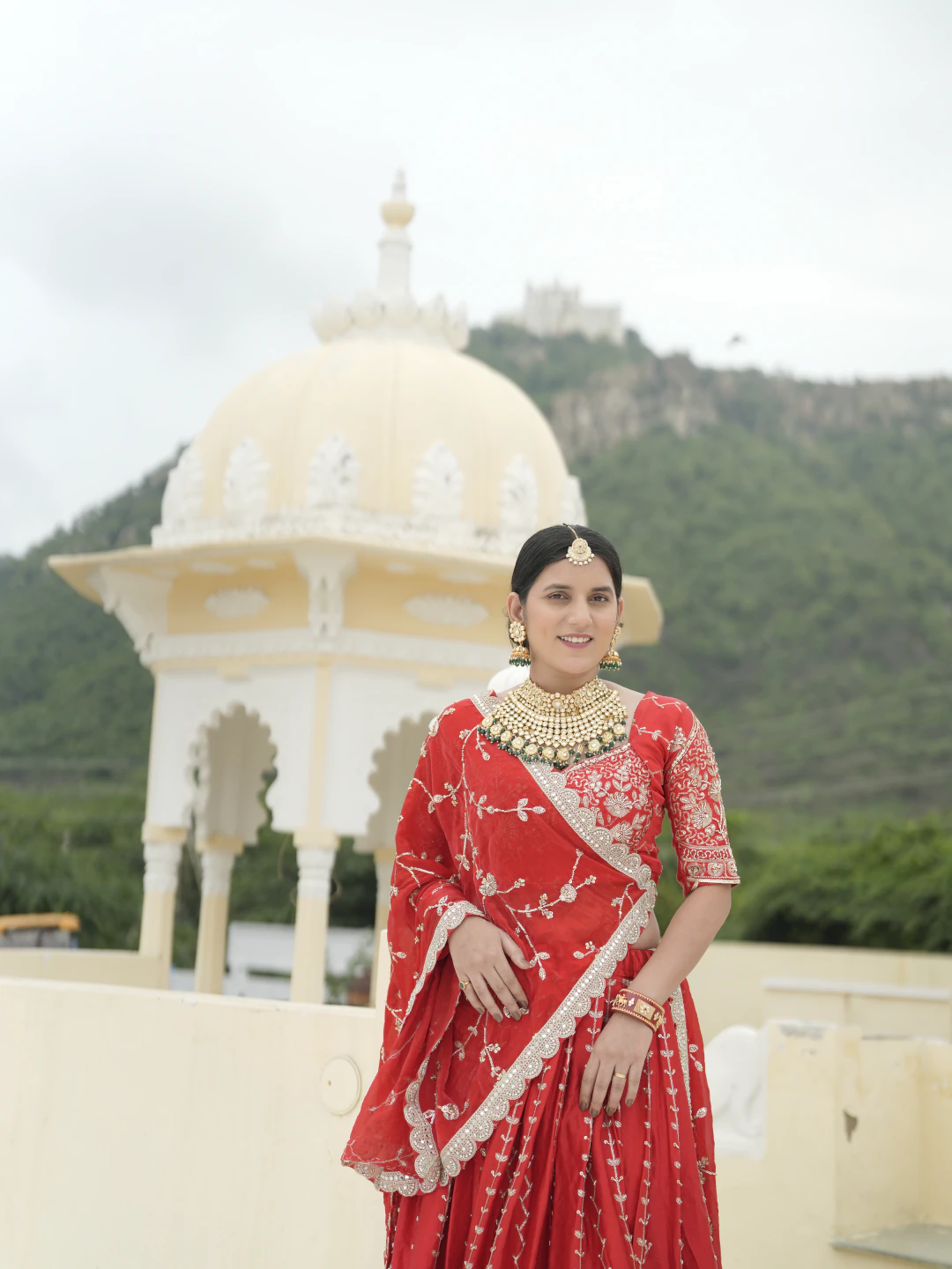 Red Rose Bridal Lehenga Set