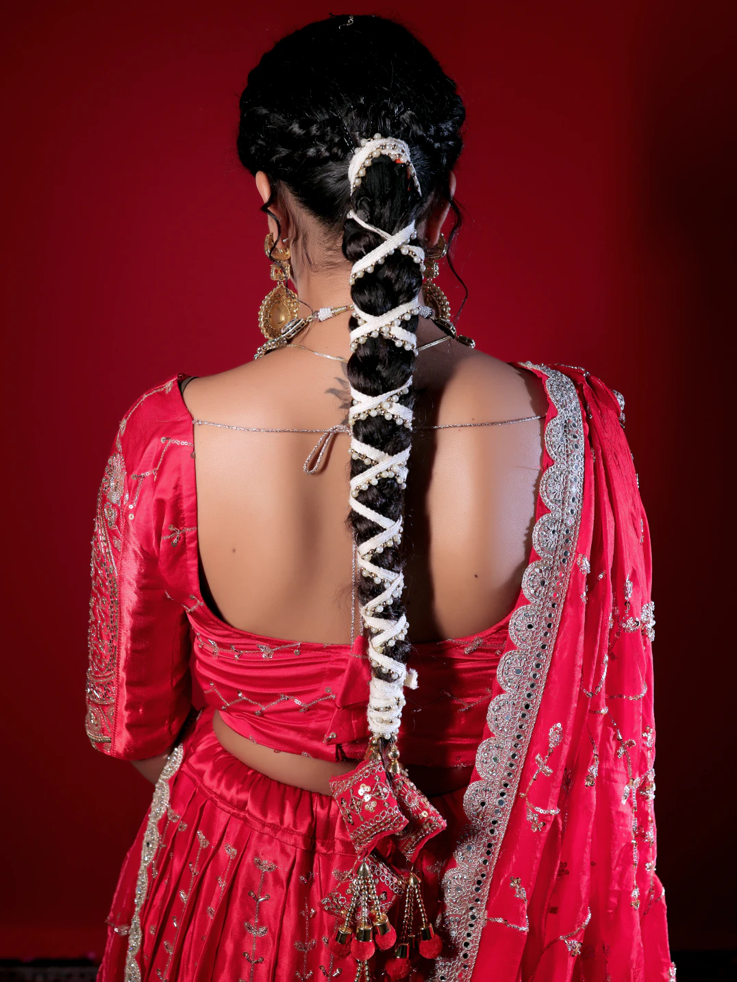 Red Rose Bridal Lehenga Set