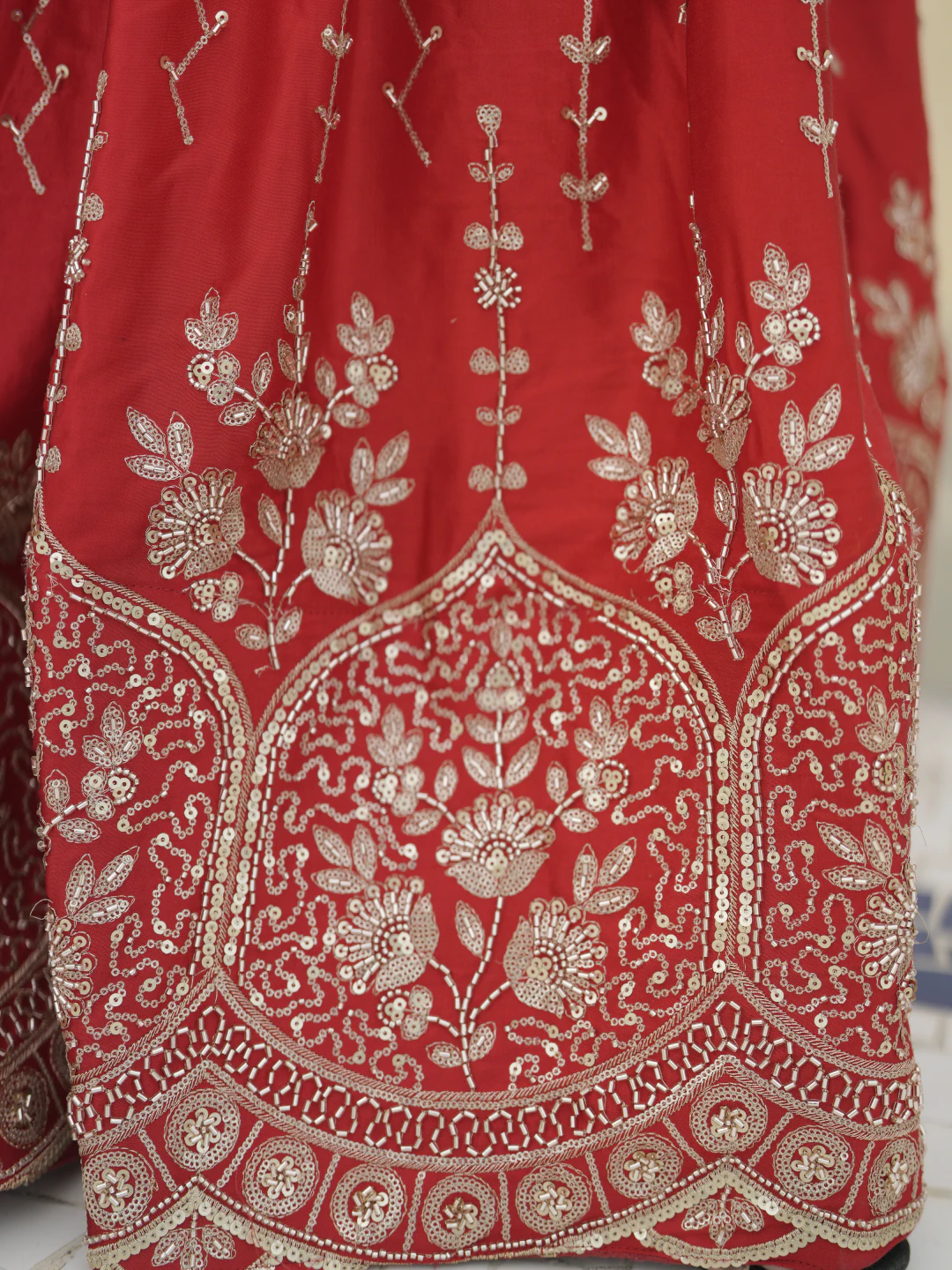 Red Rose Bridal Lehenga Set
