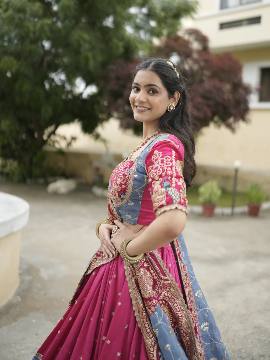 Victoria Pink Bridal Lehenga Set