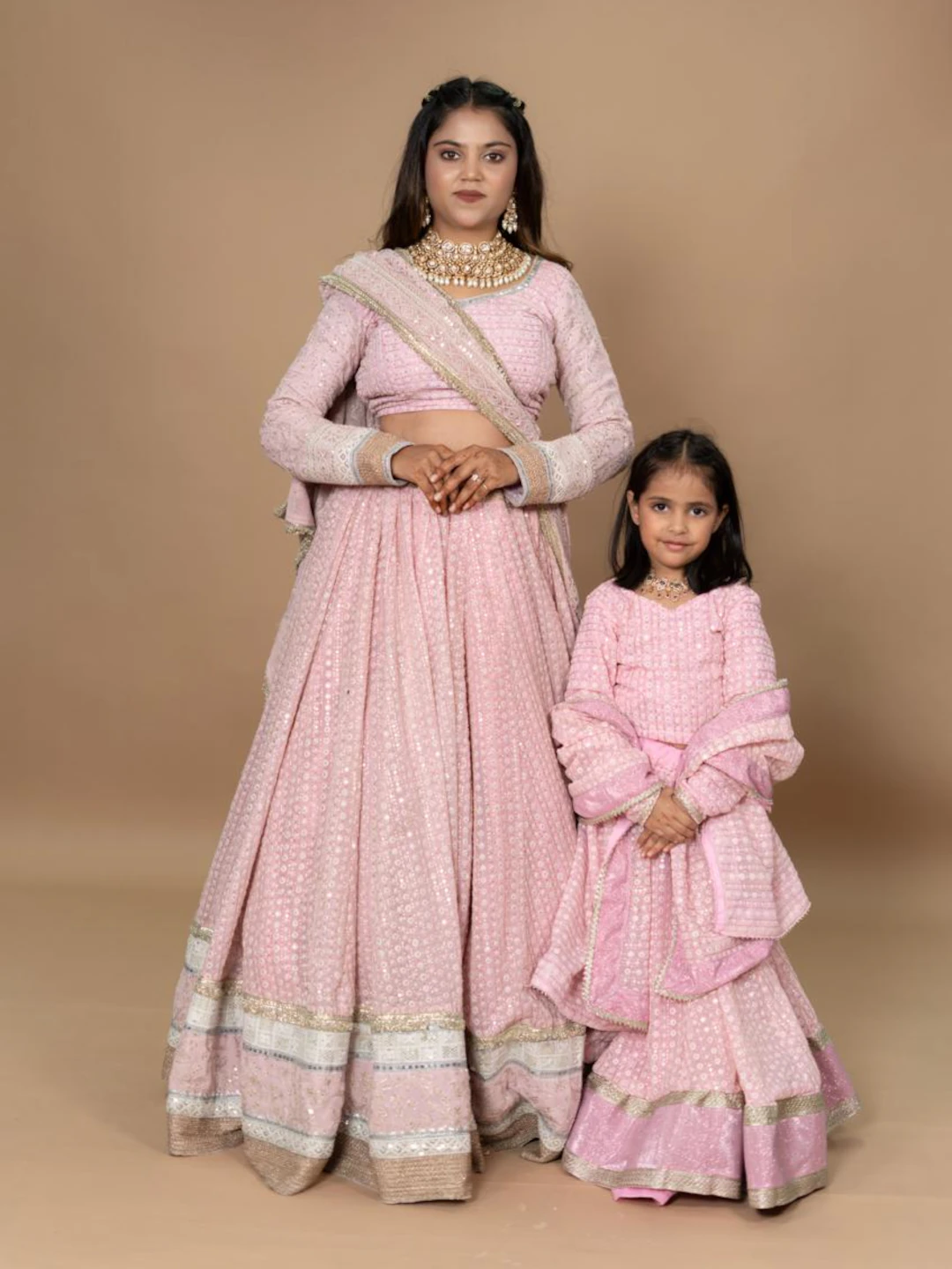 Pink Mother Daughter Combo
