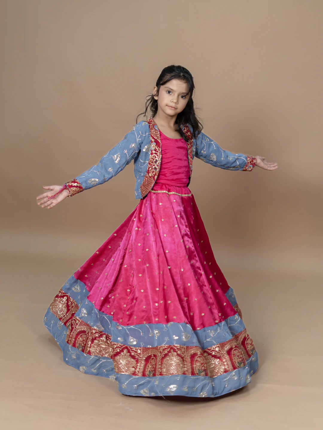 Kids Lehenga Choli with Shrug