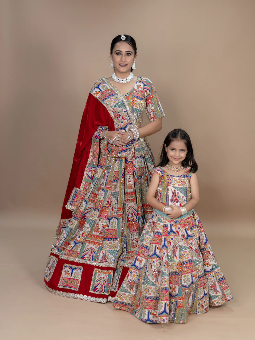 Traditional Lehenga With Multi Base