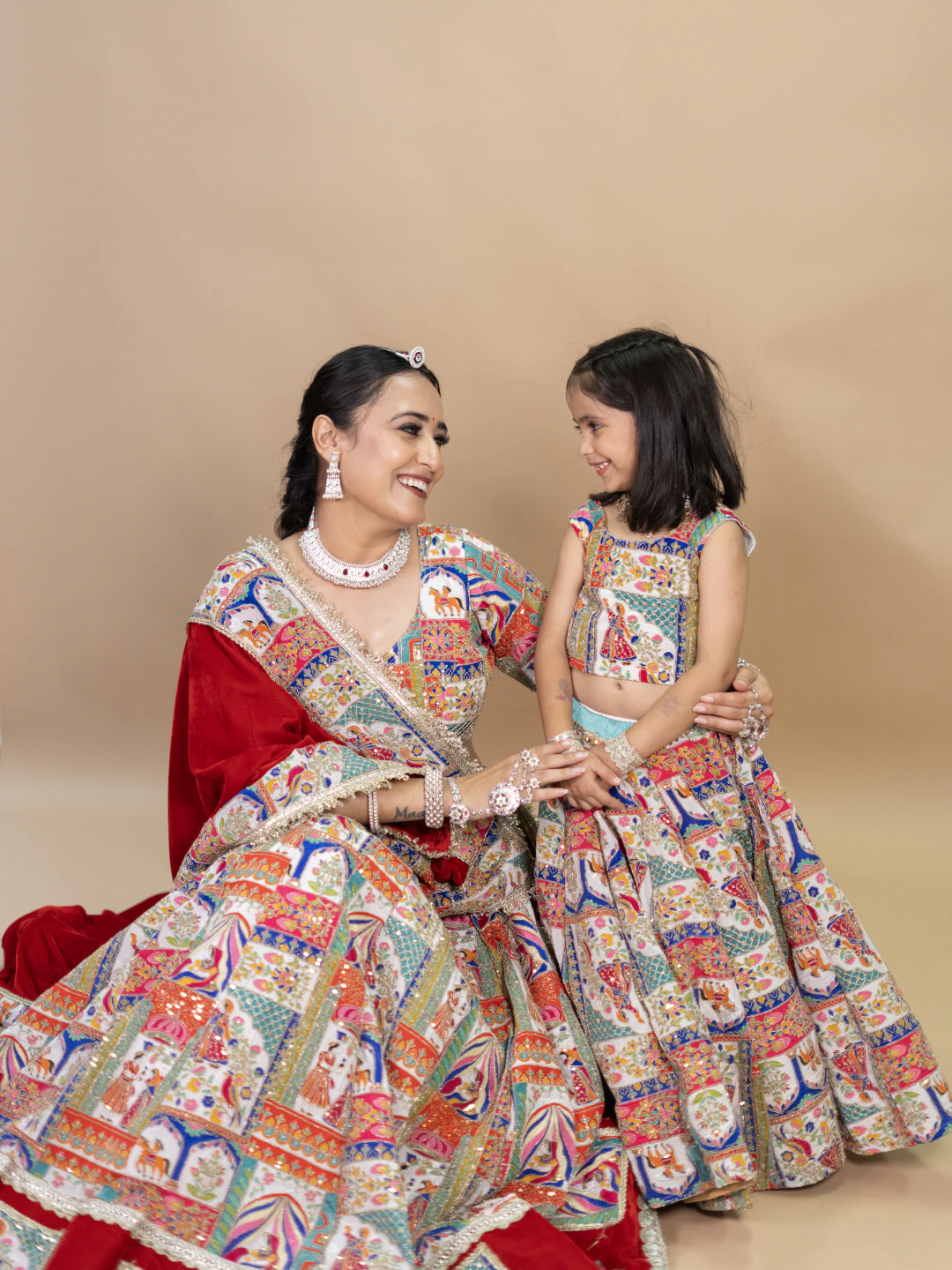 Traditional Lehenga With Multi Base
